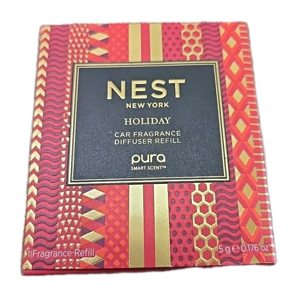 NEST New York Pura CAR Fragrance Diffuser Refill Holiday Scent New Sealed